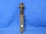 USN MK2 Military Combat Fighting Knife With Scabbard “Nord – 6581 – 8 - VP”