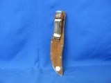 Edge Brand Buffalo Skinner Knife #496 With Leather Sheath – Solingen Germany