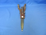 Bayonet Knife #629 No. 429 9/19 With Scabbard & Leather Frog Sheath – Nice Knife