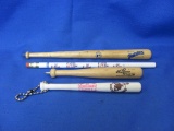 Baseball Bat Collectibles (4) – Pen – Pencils – Keychain