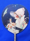 Vintage Cardboard Fan “Ives Delicious Ice Cream is a Pure, Balanced Health Food”
