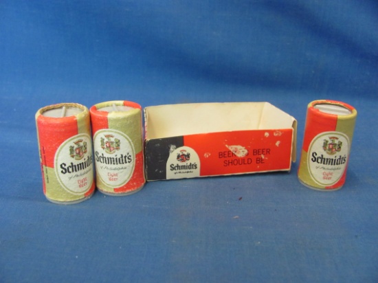 Schmidt Beer Cardboard Salt Shakers (3) – Feel Like They're Full