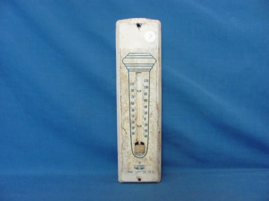 Standard Oil Company Metal Thermometer – Works – Has Been Partially Painted