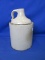 Stoneware Jug Unmarked 11”H x 7” Diameter “Has Factory Dent Difficult Too Picture” -