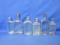 Lot Of 6 Bottles – 3 With Corks & 2 Missing Corks – 1 Twist Top – Consult Pictures For Sizes -