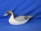 Decorative Wood Decoy Duck 18”L Bill To Tail (Says Weeks On Bottom) -