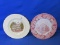 Lot Of 2 Collector 10” Plates About Lincoln  “Birth Place In Kentucky & Home In Springfield IL” -