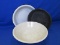 Mixed Lot Of 3 Water Basins – 2 Enamelware 14” Blue & White & 12” Blue – 1880s Stoneware -