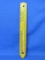 Vintage Wood Thermometer/Ruler “Ray Jeans Implement – Temple 5-3322 Forest Lake” - Works