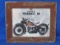 Harley-Davidson 1931 Model D Print in Barn Wood Frame – 13 3/4” x 11 1/4”