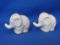 Cute Ceramic Elephant Salt & Pepper Shakers – Made in Japan – 1 3/4” tall