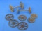 Lot of Iron Wheels for Toys – Largest are 2 1/8” in diameter