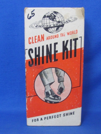“Clean Around the World – Shine Kit” - Original Box – By Empire Brush Works – Box is 7 3/4” long