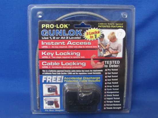 Pro-Lok Gunlok – 3 Levels of Security – Gun Safety – Fits most: Shotguns, Revolvers, etc