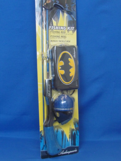 Batman Fishing Kit by Shakespeare – Rod, Reel & Tackle Box – Sealed Package