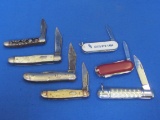 Folding Pocket Knives: 4 are Imperial – Made in USA – 3 are made in China – Longest is 3 1/4” closed