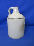 Stoneware Jug Unmarked 11”H x 7” Diameter “Has Factory Dent Difficult Too Picture” -