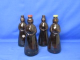 Lot Of 4 Vintage Aunt Jemima Syrup Bottles 10”H (2 With Lids) -