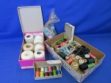 Large Mixed Lot Of Thread Please Consult Pictures For Assortment -
