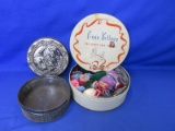 Mixed Lot Of 2 Tins (1 Has Yarn Loom Flowers)  - Please Consult Pictures For Assortment -