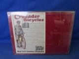 Vintage Crusader Bicycle Catalog In Plastic Display Case With Foam Stabilizer 16”x12” -
