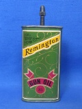 Vintage Remington Gun Oil Tin – 5 1/4” tall – Nice Color