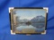 1945 Framed Glacier Park Picture With Thermometer – Not Working