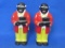 2 Uncle Mose Plastic pepper Shakers – 5” tall – Made by F&F Mold & Die works