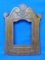 Antique Hand Carved Wood Frame – WWI Memorial? - Foreign Language – 11 3/4” tall