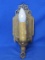Antique Cast Iron Electric Wall Sconce – Floral Design – 10 1/2” long – Not tested