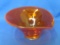 Oblong Viking Glass Bowl in Orange/Amberina – Spout at one end – About 6” in diameter