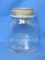 “Hormel Good Food” Glass Jar by Hazel-Atlas – Ball Zinc Lid – 5” tall