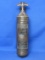 Brass Pyrene Fire Extinguisher – One Quart Pump Type – With Metal Wall Mount - 13 3/4” long