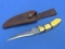 Timber Rattler Fixed Blade Knife – TR 106 – Leather sheath – 8 1/2” total length – made in Pakistan
