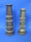 2 Vintage Brass Hose Nozzles “Artisan Genuine” & “Nelson” – 4” & 3 1/2” long