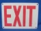Metal Sign with Plastic Coating “Exit” - 14” x 10”