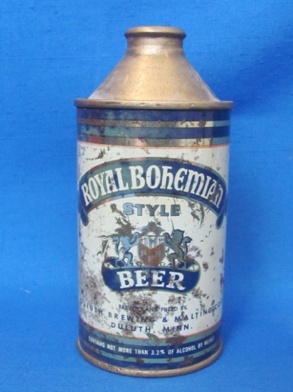 Steel Cone Top Beer Can “Royal Bohemian Beer” - Duluth, Minn.