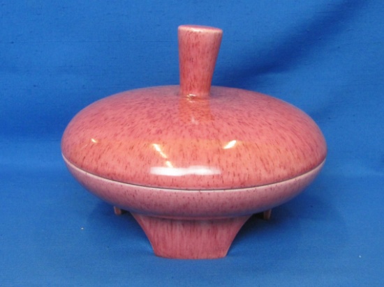 Retro Mid Century Covered Bowl in Deep Pink – 3 Feet – 8” in diameter