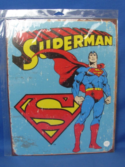 New Metal/Tin Sign “Superman” - 16” x 12 1/2” - In sealed package