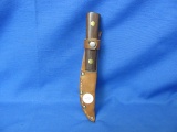 Goodell Co. Knife With Leather Sheath