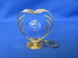 Australian Crystal – 24K Gold Plated Heart Shaped Stand