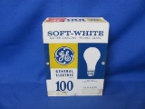 GE Soft White Light Bulb Metal Bank