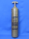 Brass Pyrene Fire Extinguisher – Heavy Vehicle Type – About 17 1/2” long