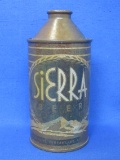 Steel Cone Top Beer Can “Sierra Beer” - From Reno