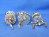 3 Fishing Reels: Pflueger Akron 1893L, Twin Lakes & Langley Lakecast