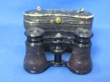 Small Binoculars in Case – Marked “Lemaire Fabt Paris”  - 2 1/8” tall