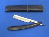 Straight Razor in Case – Marked “C.R.E. Something?” Case by Lakeside Cutlery Co.