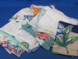 22 Vintage Handkerchiefs – Various Materials & Styles – Some Embroidered