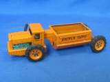 Tin Friction “Hopper Dump” Truck by Linemar Toys – Made in Japan – 6” long