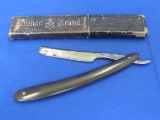 Straight Razor marked “A.J. Jordan St. Louis” in an Anchor Brand case